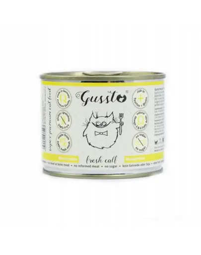GUSSTO Cat Fresh Calf CARNE PROASPATA DE VITEL 200 g