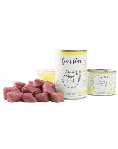 GUSSTO Cat Fresh Calf CARNE PROASPATA DE VITEL 400 g
