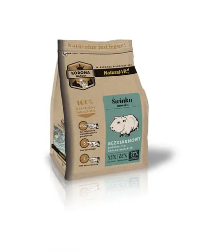 NATURAL-VIT Korona Natury amestec complet pentru porcusori de Guineea 750 g