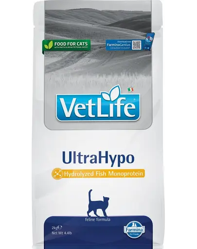 FARMINA Vet life Ultrahypo Cat 2 kg hrana pisici cu alergii, cu peste