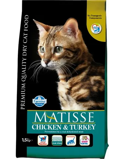FARMINA MATISSE Hrana uscata pisici adulte, cu pui si curcan 1,5 kg