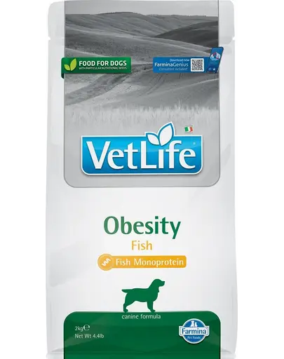 FARMINA VetLife Obesity Fish Hrana uscata caini supraponderabili, cu peste 2 kg