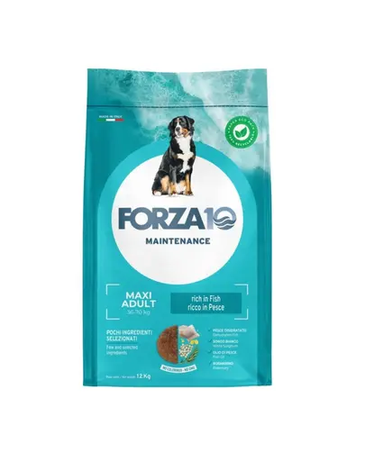 FORZA10 Maintenance Adult Maxi Fish cu peste hrana pentru rase mari de caini 12 kg