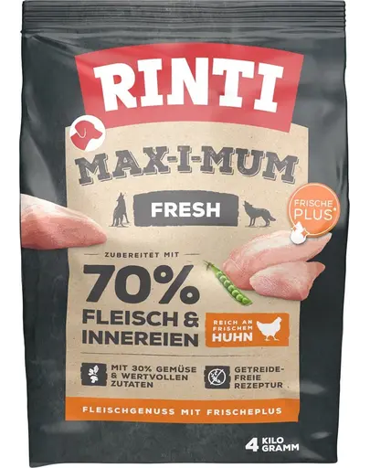 RINTI MAX-I-MUM Chicken hrana uscata pentru caini adulti, cu pui 4 kg