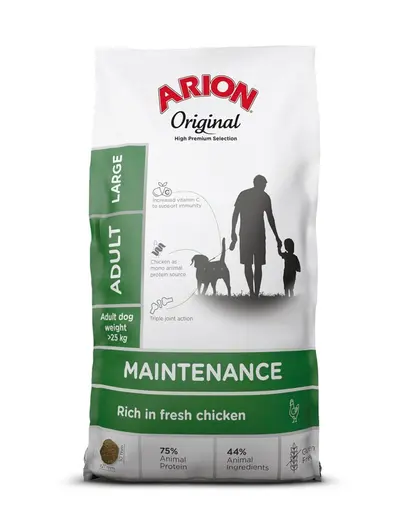 ARION Original Maintenance Adult Large Chicken Rice 12 kg rase mari de caini, cu pui