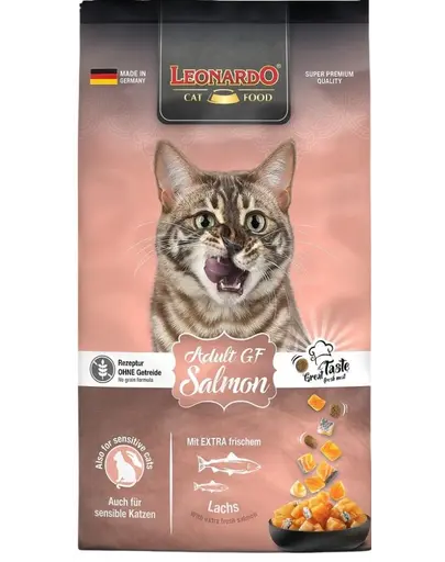 LEONARDO Adult GF Salmon hrana uscata pisici adulte, cu somon 7,5 kg