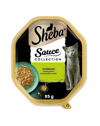SHEBA Sauce Speciale 85g hrana umeda pentru pisica in sos, cu iepure si legume
