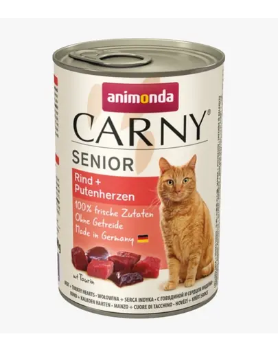ANIMONDA Carny Senior Vita si Inimi de Curcan 400 g