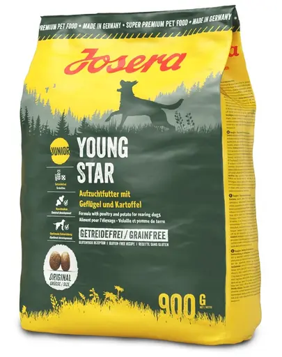 JOSERA Junior YoungStar Grainfree hrana uscata fara cereale pentru caini juniori 900 g