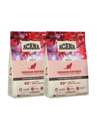 ACANA Indoor Entree Cat 2x340 g sac hrana pisica de interior