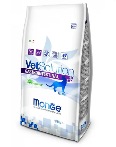 MONGE Vet Solution Cat Gastrointestinal hrana uscata dietetica pentru pisici cu probleme gastrointestinale 1,5 kg