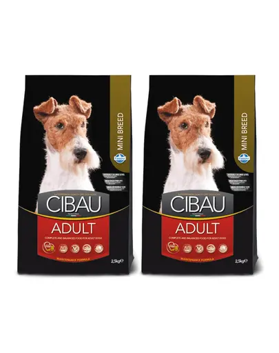 FARMINA Cibau Adult Mini 2 x 2,5 kg hrana caini adulti talie mica