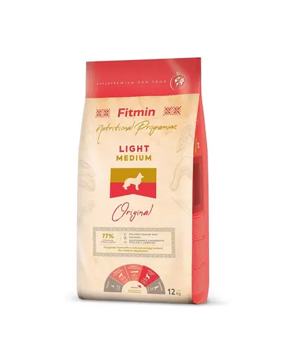 FITMIN Dog Medium Light 12 kg hrana uscata caini talie medie cu activitate redusa