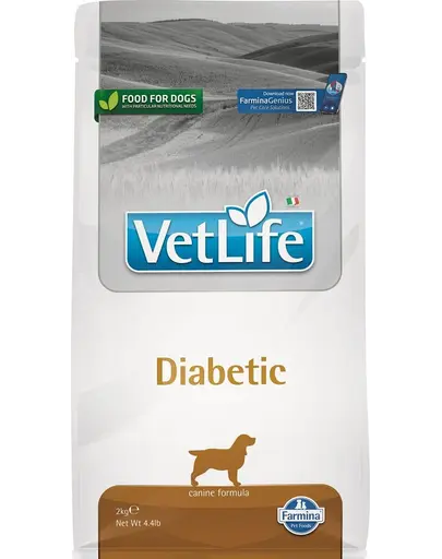 FARMINA Vet Life Dog Diabetic Hrana uscata pentru caini adulti 2 kg