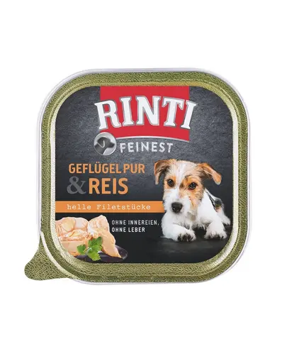 RINTI Feinest Poultry Pure&amp;Rice pasare si orez pentru caini 150 g
