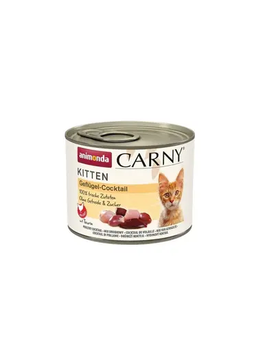 ANIMONDA Carny Kitten Poultry Cocktail 200 g Conserva hrana pisica, cocktail pasare