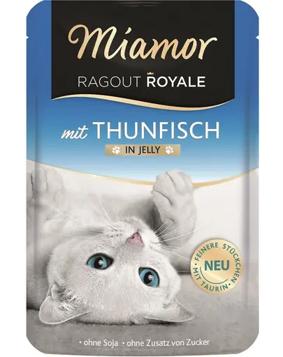 MIAMOR Ragout Royale in Jelly Tuna ton in gelatina pentru pisica 100 g