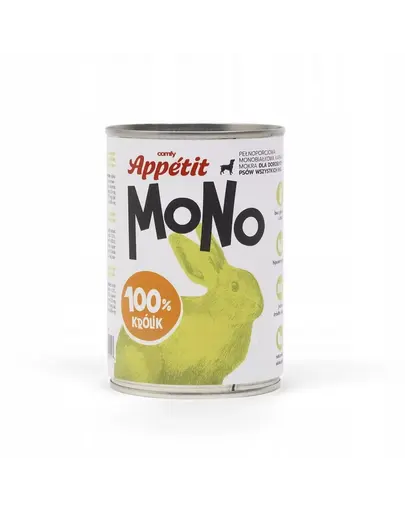 COMFY APPETIT MONO Conserva hrana monoproteica pentru caini, cu iepure 400 g