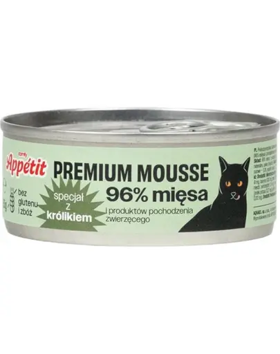 COMFY APPETIT PREMIUM Mousse Conserva pisica, cu iepure 85 g