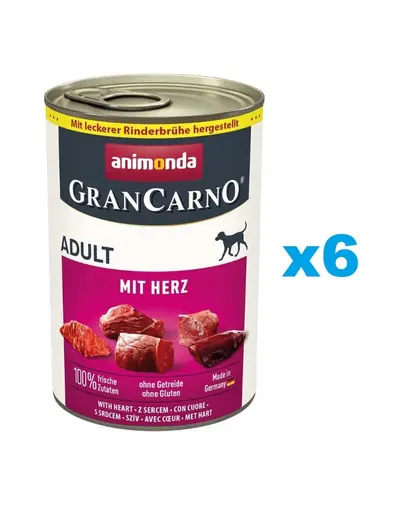ANIMONDA GranCarno Adult carne de vita si inima 6x400g