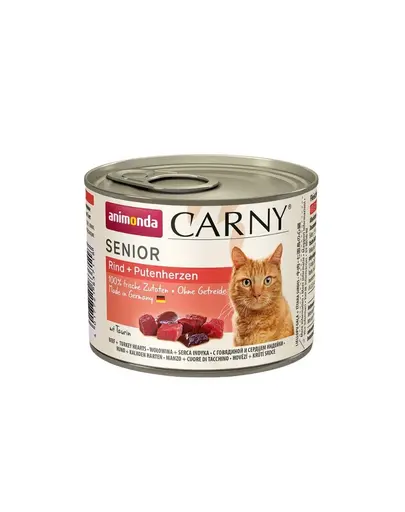 ANIMONDA Carny Senior Vita si Inima de Curcan 200 g