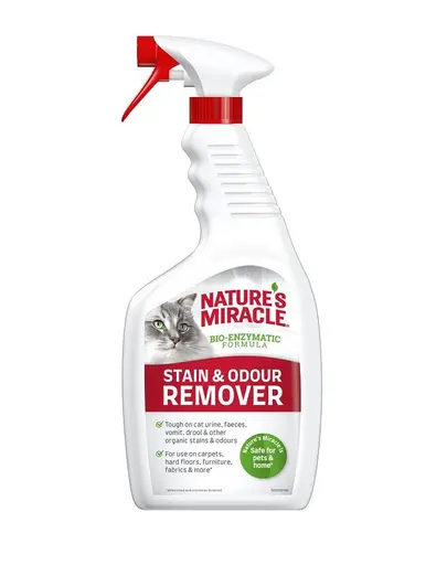 NATURE'S MIRACLE Stain&Odour Remover Cat melon Spray impotriva petelor si mirosurilor pisici, parfum de pepene 946 ml