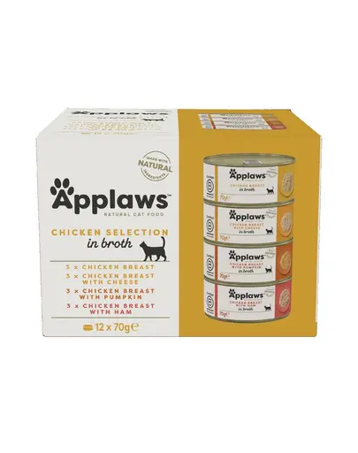 APPLAWS Collection hrana umeda pentru pisici, mix arome 12 x 70 gr