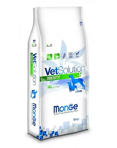 MONGE Vet Solution Dog Obesity 12 kg hrana dietetica pentru caini, pentru reducerea greutatii excesive