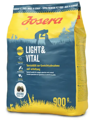 JOSERA Light & Vital hrana uscata caini adulti supraponderali 900g