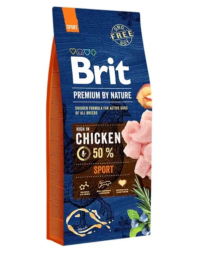 BRIT Premium By Nature Sport hrana uscata pentru caini cu aport ridicat de energie 15 kg
