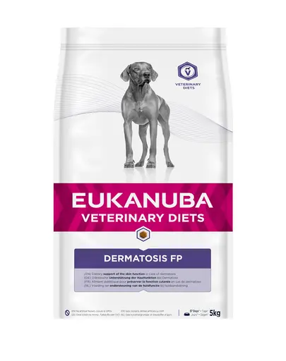 EUKANUBA Veterinary Diets Dermatosis Hrana uscata caini adulti cu sensibilitati, fp dieta veterinara 5 kg