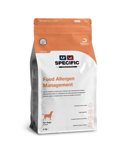 SPECIFIC Dog CDD-HY Food Allergen Management 2 kg hrana hidrolizata pentru caini de toate varstele cu alergii alimentare
