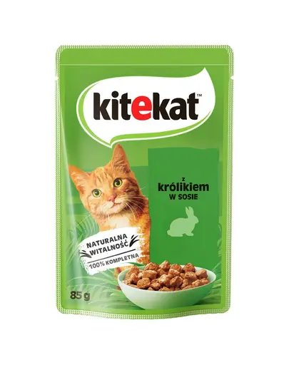 KITEKAT Iepure in sos 85 g pentru pisici adulte