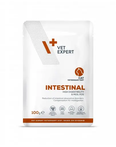 VET EXPERT Veterinary Diet Cat Intestinal plic 100g hrana umeda veterinara pentru pisici