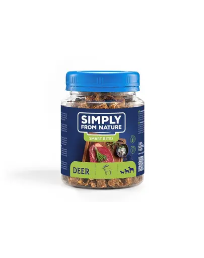 SIMPLY FROM NATURE Smart Bites Recompensa din cerb, pentru caini 130 g