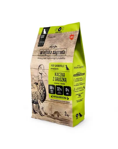 WIEJSKA ZAGRODA Hrana uscata caine talie medie, rata cu para M 2 kg