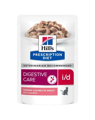 HILL'S Prescription Diet i/d Digestive Care hrana umeda pentru pisici cu probleme digestive, cu somon 12x85g