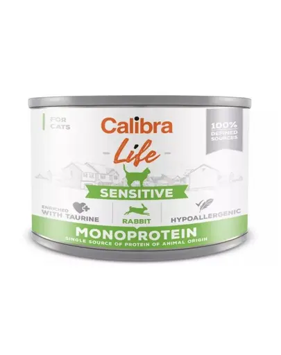 CALIBRA Cat Life Sensitive Rabbit 200 g cu iepure hrana pentru pisici sensibile