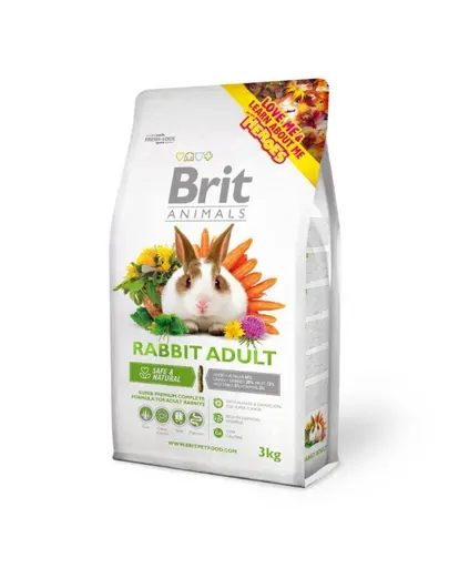 BRIT ANIMALS Rabbit Adult Complete 3kg hrana iepuri adulti