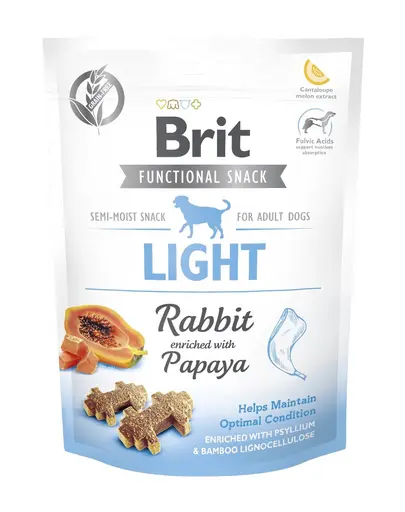 BRIT Care dog Functional snack light rabbit 150g Recomoense cu continut scazut de calorii pentru caini, cu iepure