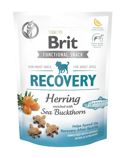 BRIT Care Dog Functional snack Recovery Herring 150g recompense cu hering pentru cainii activi