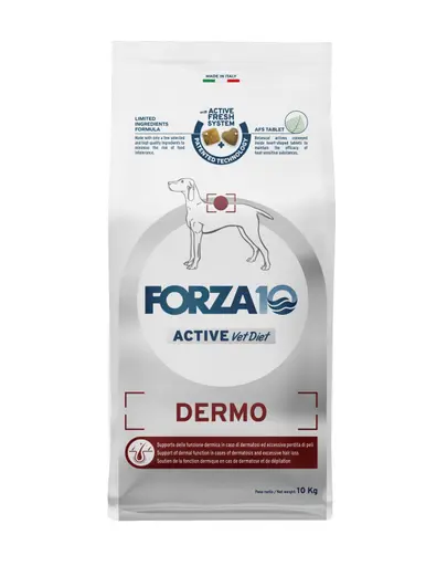 FORZA 10 Dermo Active Hrana uscata caini cu probleme ale pielii si alergii 10 kg