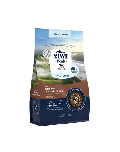 ZIWIPEAK Dog Steam &amp; Dried hrana cu vita pentru caine 1,5 kg