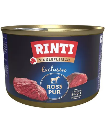 RINTI Singlefleisch Exclusive Horse Pure conserva monoproteica pentru caini 185 g carne de cal