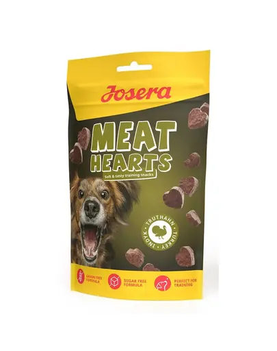 JOSERA Meat Hearts Turkey recompense pentru dresaj caini 70g curcan