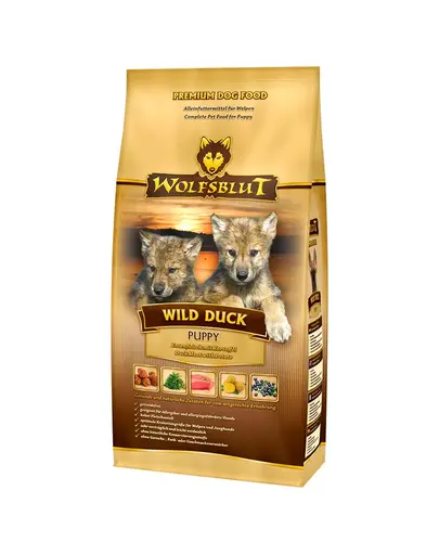 WOLFSBLUT Wild Duck Puppy cu rata si cartofi 12,5 kg hrana uscata pentru catei