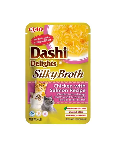 INABA Cat Dashi Delights Silky Broth pui si somon 40g supa pisici