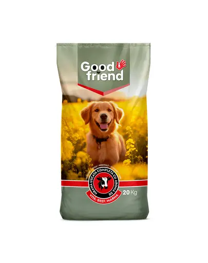 GOOD FRIEND Menu Complete sac mancare caini 20 kg cu vita