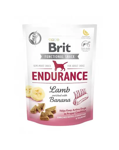 BRIT Care Dog Functional Snack Endurance Lamb 150g Recompense caine adult, cu miel