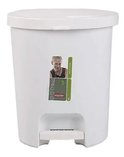 CURVER Cos gunoi cu pedala 15 L alb